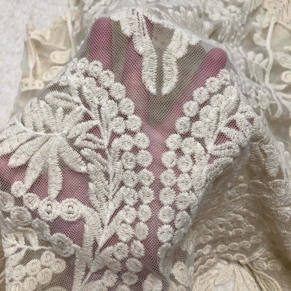 NWT Vintage Y2K Sheer Crochet Top Fairycore Cottagecore Lace Crochet Layer Fairy - Picture 6 of 7